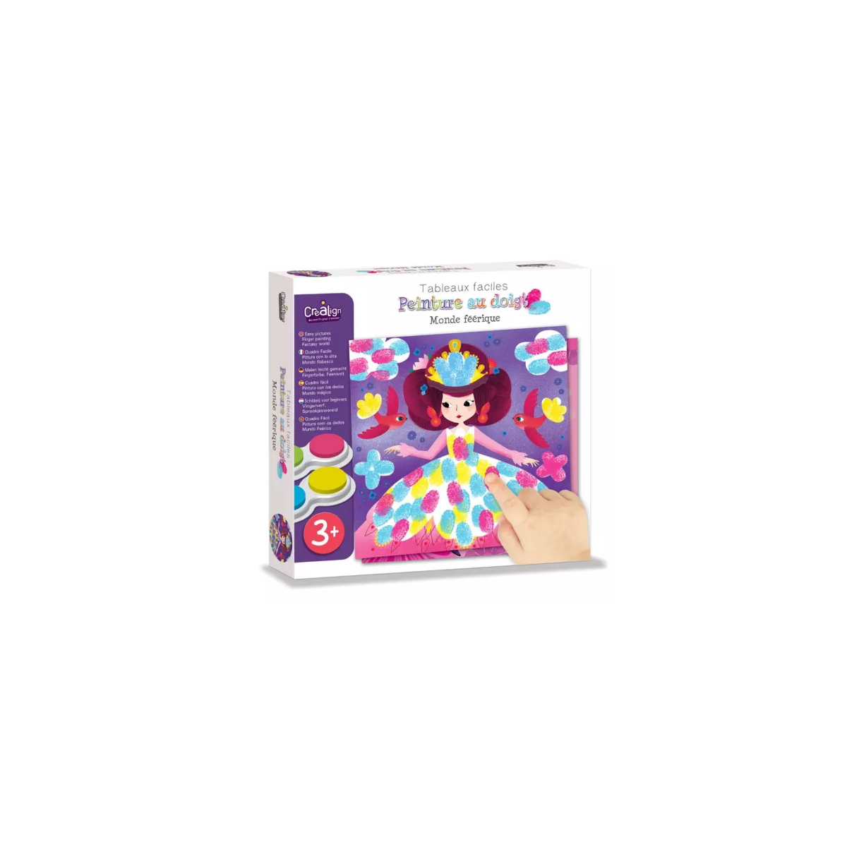 Maľovanie prstovými farbami Svet víl 3+