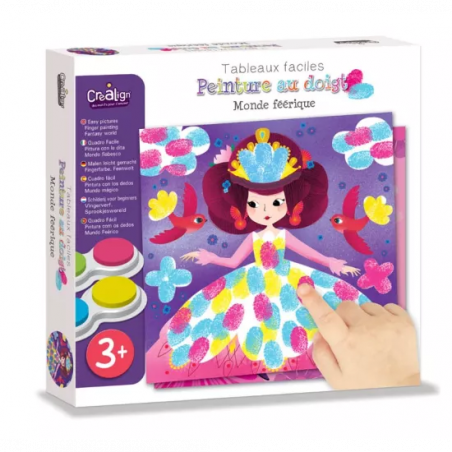 Maľovanie prstovými farbami Svet víl 3+