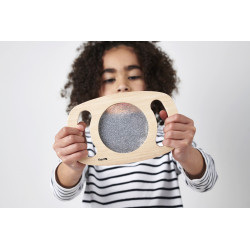 TickiT Trblietavý panel s jednoduchým úchopom - strieborný