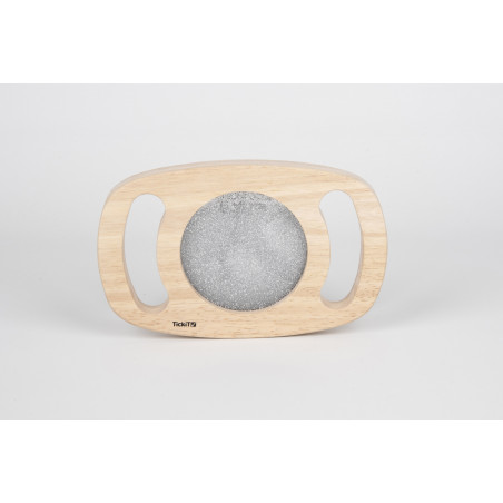 TickiT Trblietavý panel s jednoduchým úchopom - strieborný