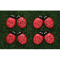 Yellow Door počítacie kamene Lienky