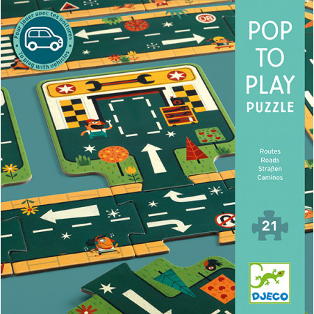 Pop to play puzzle: Cesty 21 dielikov