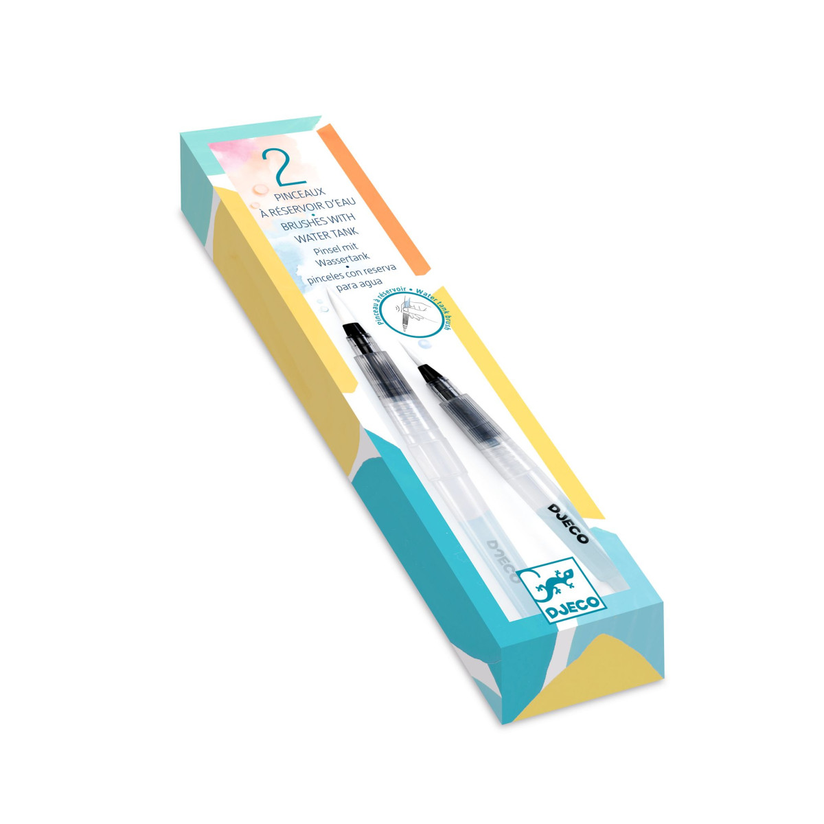 2 štetce s nádržkou na vodu