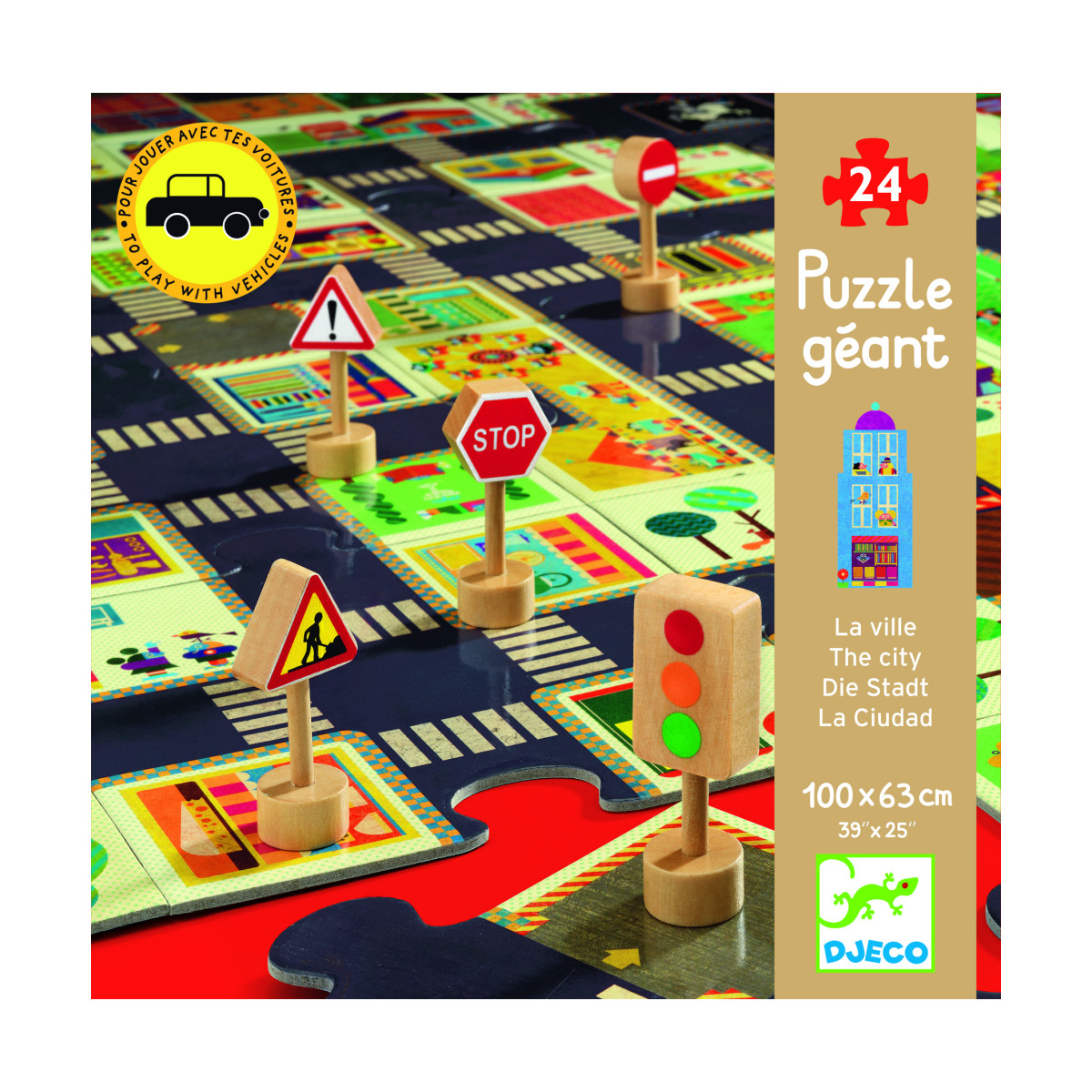 Pop to play puzzle: Mesto