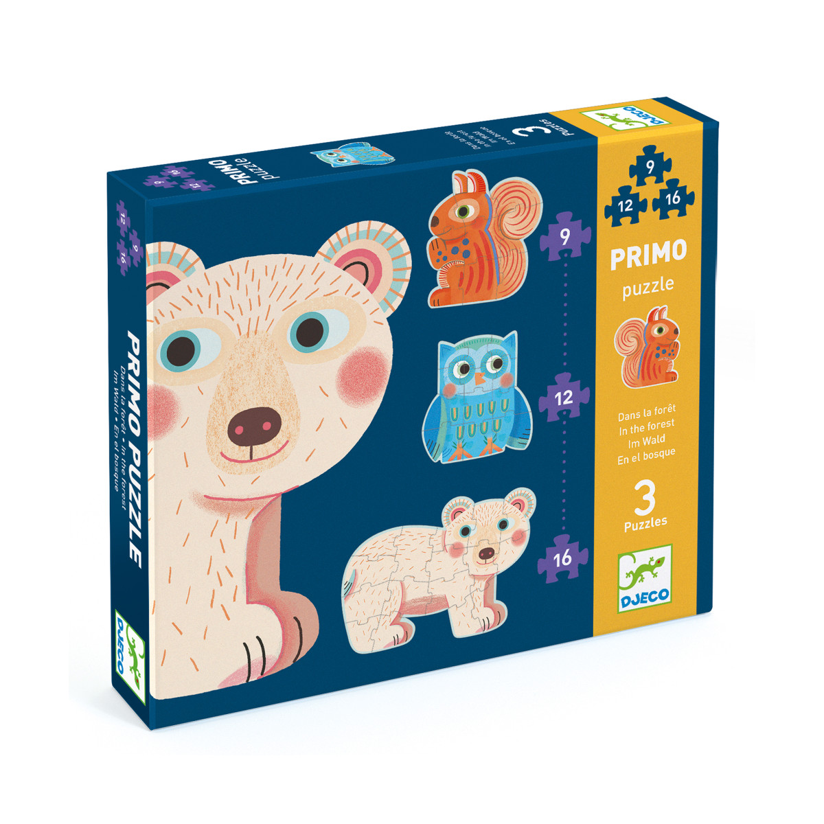 Primo puzzle: 3 Zvieratká v lese