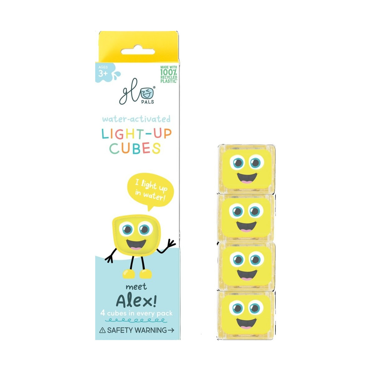 Glo Pals kocky svietiace vo vode - žlté