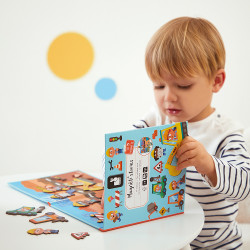 Janod Magnetická kniha Magnetistories Na stavbe
