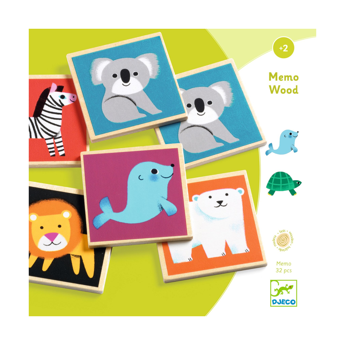 Memo Wood: Pexeso štvorcové