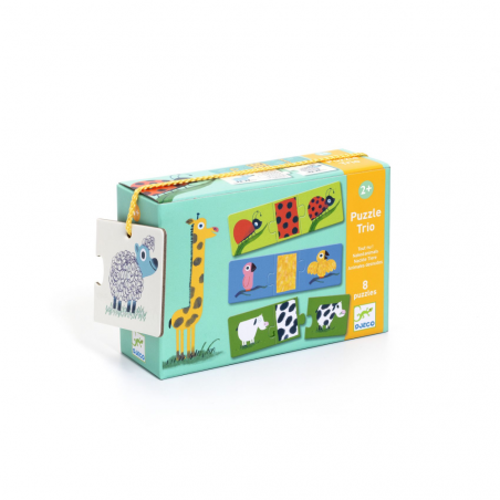 Puzzle trio: Nahé zvieratká - 8ks