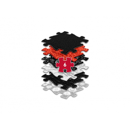 Set ortopedických podložiek Čierna na Bielej