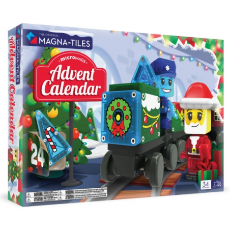 Magnetická stavebnica Adventný kalendár 34 dielov