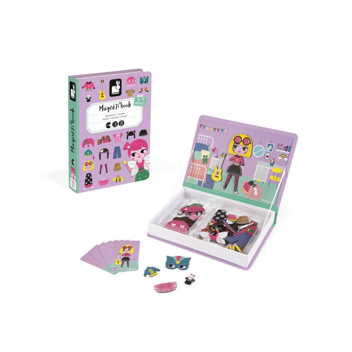 Janod Magnetibook Obliekanie dievčatá