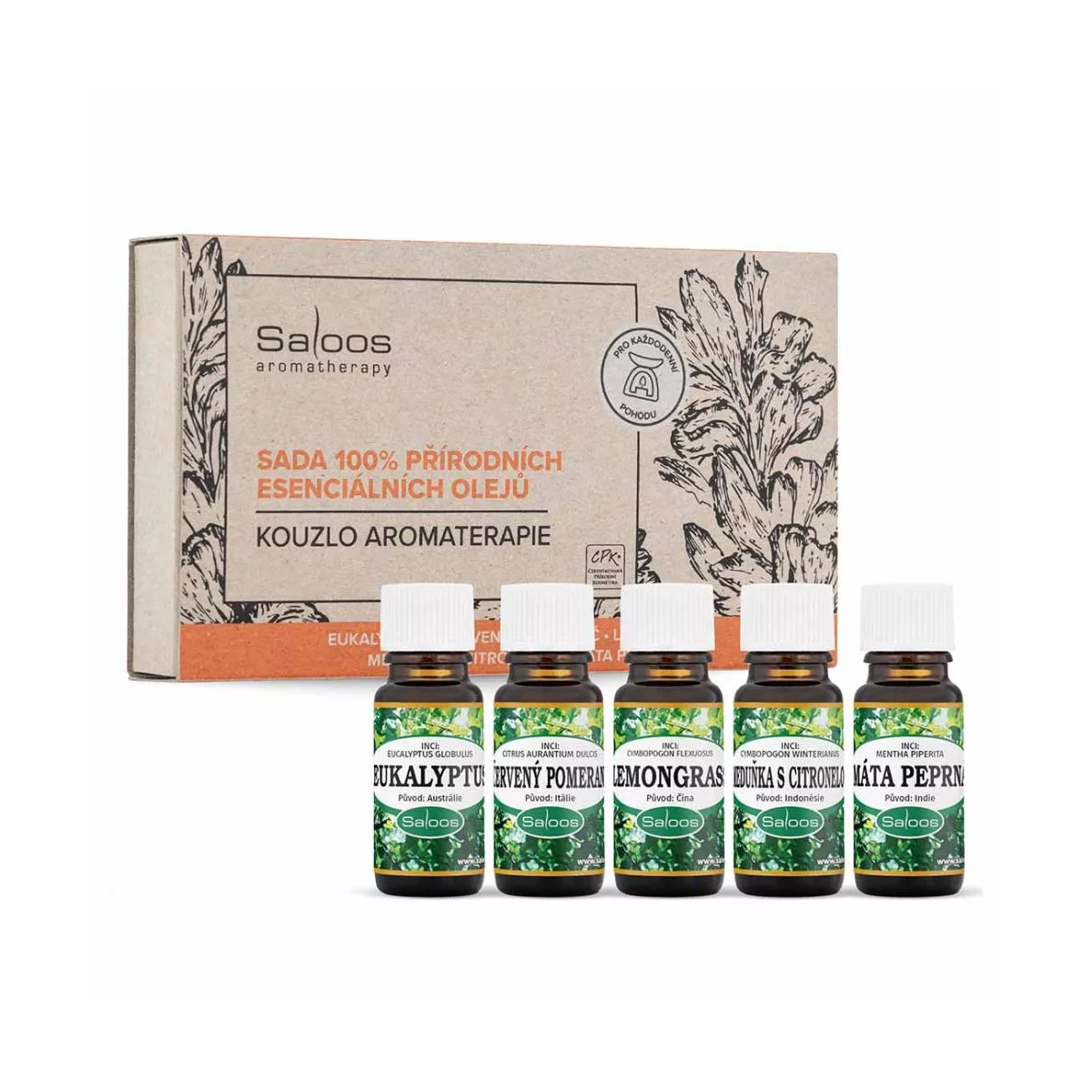 Kúzlo aromaterapie - sada 100% prírodných éterických olejov