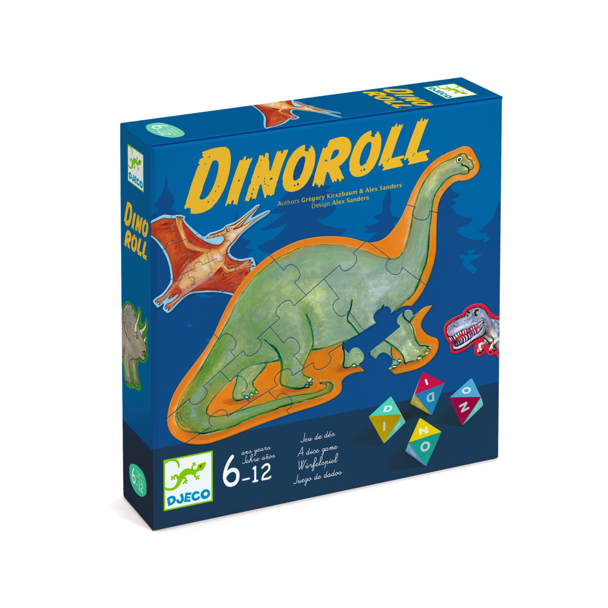 Dinoroll: spoločenská, stolová hra s kockami