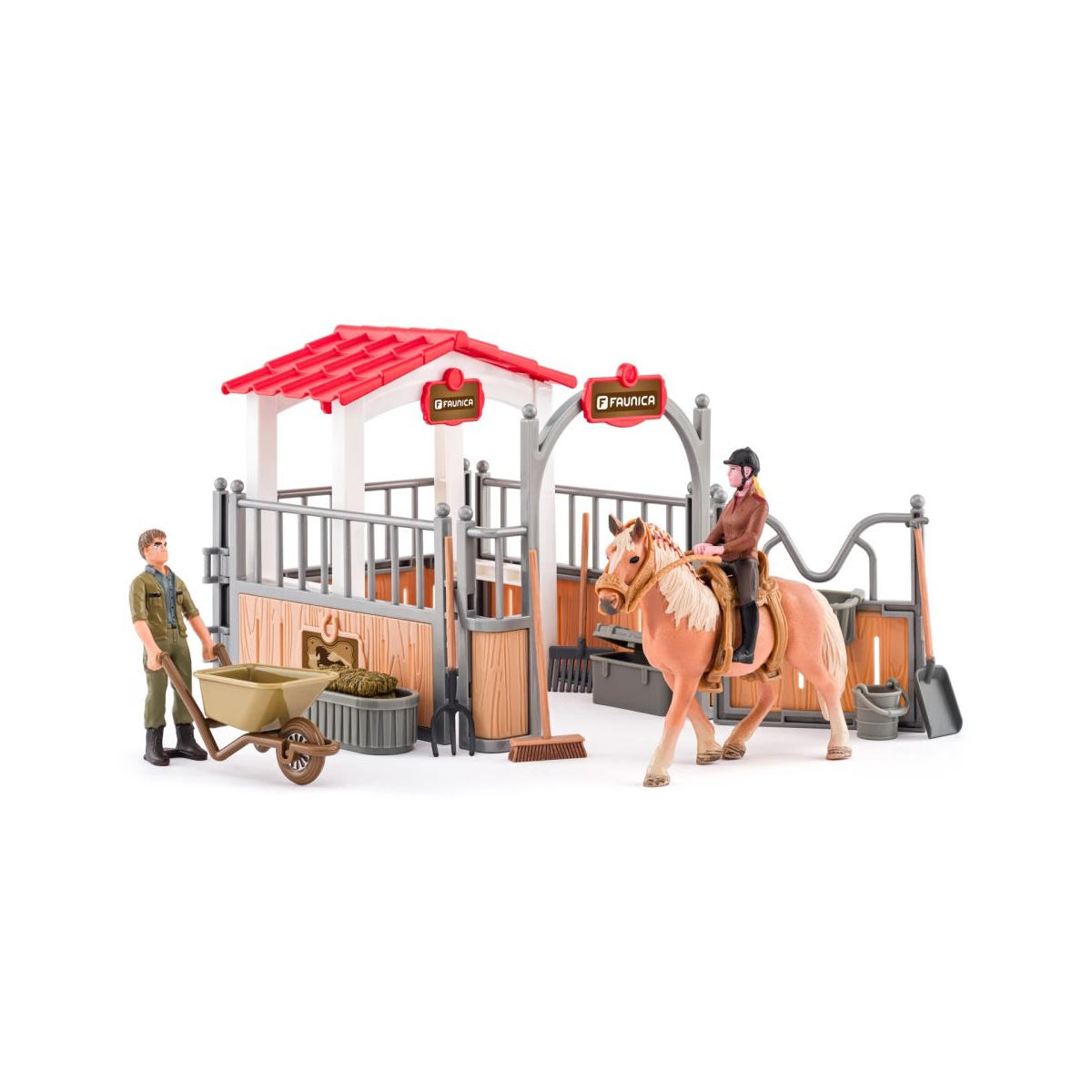 Stajňa s koňom a príslušenstvom