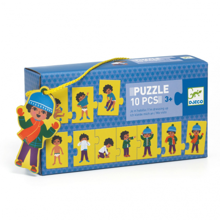 Puzzle postupové: Obliekam sa do zimy