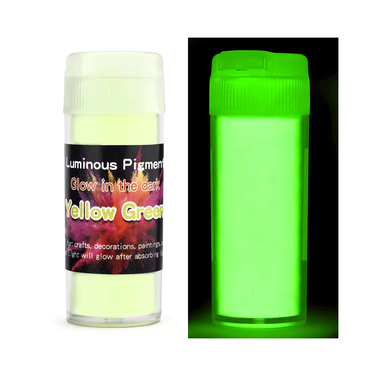 Prášok svietiaci v tme