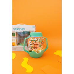 Glo Pals Svetelná senzorická fľaša + 2 náplne Fun Fillers + samolepky ZOO