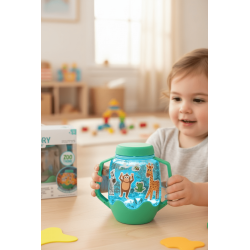Glo Pals Svetelná senzorická fľaša + 2 náplne Fun Fillers + samolepky ZOO