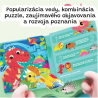 Jarmelo Magnetické svietiace puzzle 3v1 Dinosaury