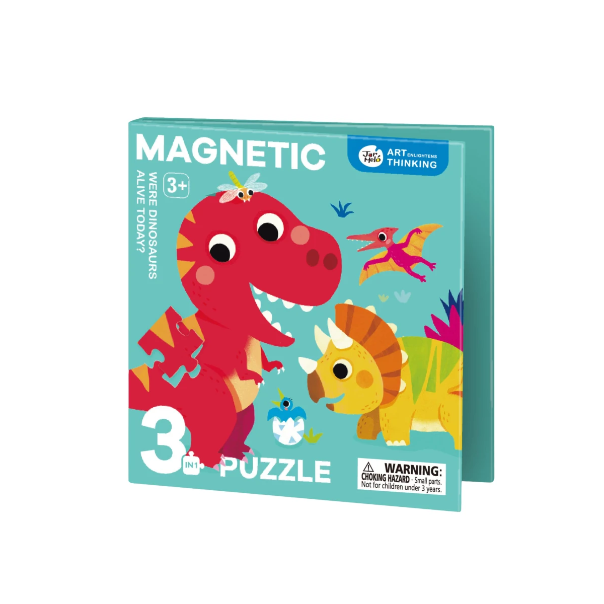 Jarmelo Magnetické svietiace puzzle 3v1 Dinosaury