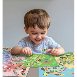 Créa Lign Tvorenie s nálepkami Na savane 3+