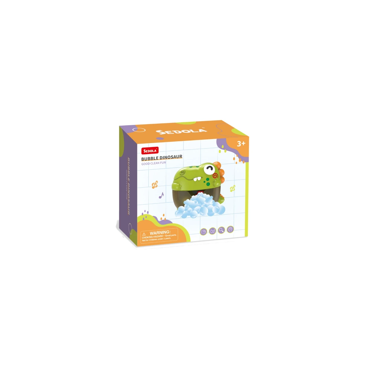 Sedola Interaktívny stroj na výrobu bublín do vane Dino