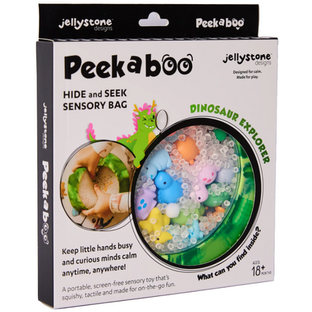Senzorický vankúšik Peekaboo - dinosaurus