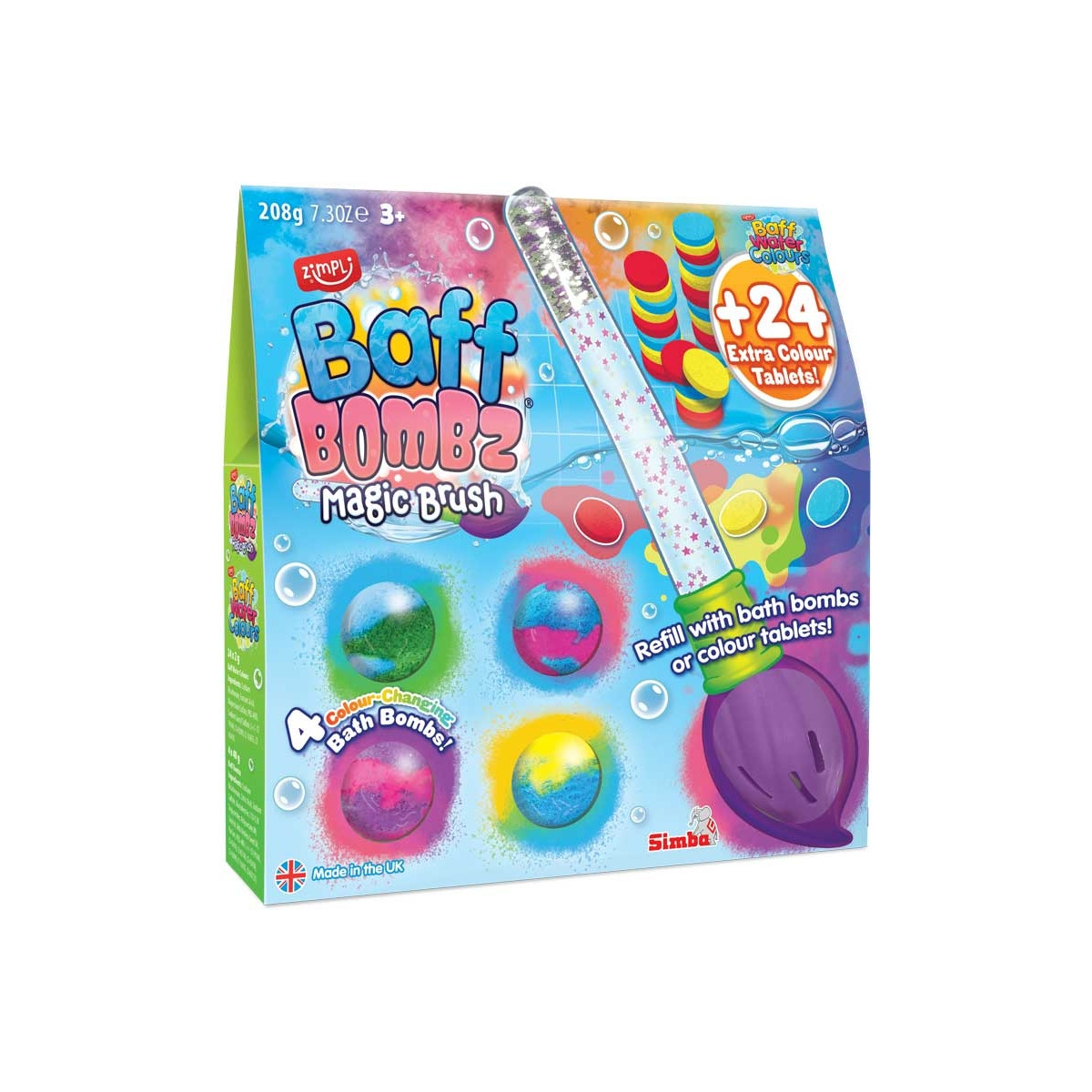 Magic Brush MAXI – kúzelný štetec a bomby do vane + 24 tabliet