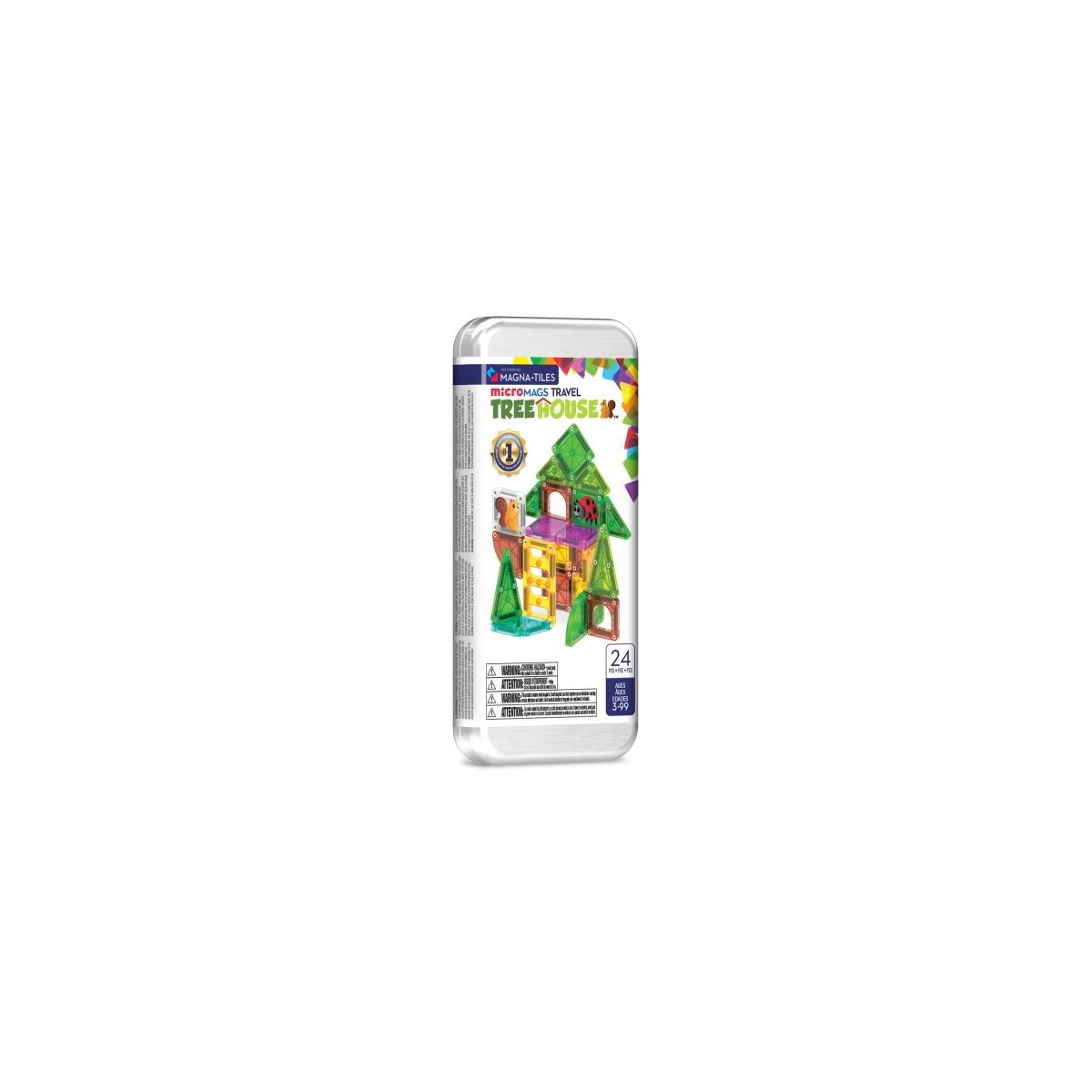 Magnetická stavebnica microMAGS Treehouse Travel Set 24 dielov