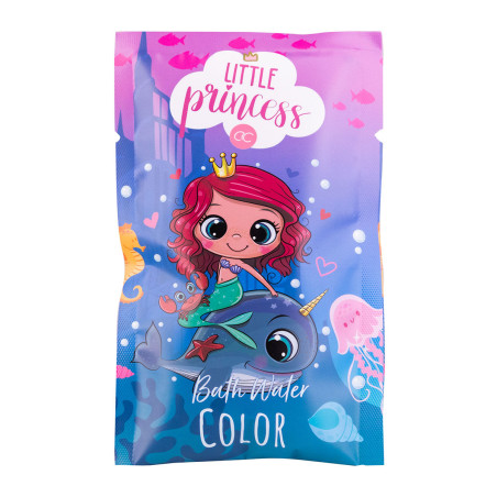 Farbený kúpeľ Little Princess s efektom zmeny farby - jahoda - 80g