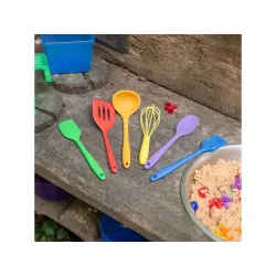 Sada silikónového riadu TickiT Rainbow 6ks