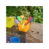TickiT Priesvitné farebné nádoby - 6ks