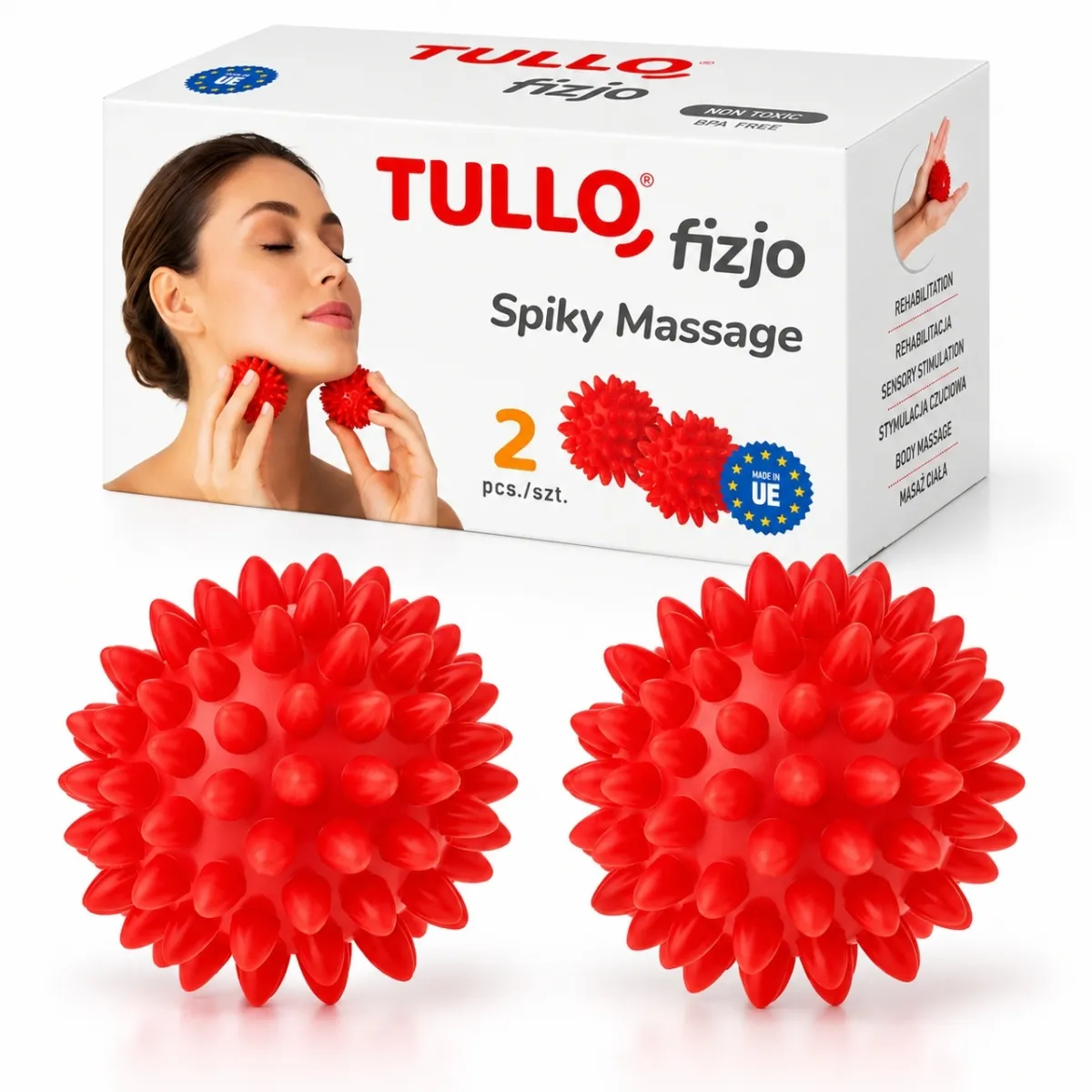 Tullo masážne loptičky na tvár 2ks