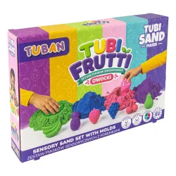 Kreatívny set TUBAN Tubi Frutti so senzorickým pieskom a formičkami