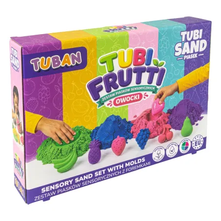 Kreatívny set TUBAN Tubi Frutti so senzorickým pieskom a formičkami