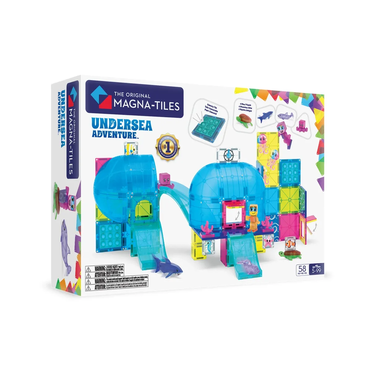 Magnetická stavebnica MAGNA-TILES Undersea Adventure 58 dielov