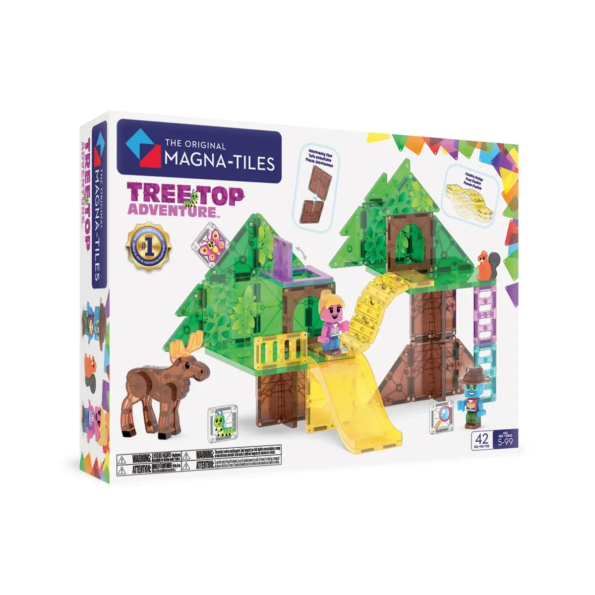 Magnetická stavebnica MAGNA-TILES Treetop Adventure 42 dielov